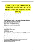 ATI MATERNAL NEWBORN ASSESSMENT  STUDY GUIDE 2026 &ndash; COMPLETE CONCEPT  REVIEW & PRACTICE MATERIALS &lpar;LATEST  EDITION&rpar;