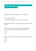 AZ POST FINAL PAPER 2026 QUESTIONS WITH ANSWERS GRADED A&plus;