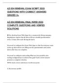 AZ-204 RENEWAL EXAM SCRIPT 2025 QUESTIONS WITH CORRECT ANSWERS GRADED A&plus;
