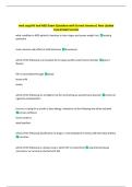 med surg HIV and AIDS Exam Questions with Correct Answers&vert; New Update  Guaranteed Success 