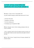 AZ POST ACTUAL EXAM PAPER 2026 QUESTIONS WITH SOLUTIONS GRADED A&plus;