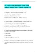 AZ POST COMPREHENSIVE EXAM 2026 QUESTIONS WITH SOLUTIONS GRADED A&plus;