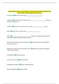 Final Ex Med Surg II Cancer and HIV & AIDS &colon; Chapters 83 & 85 FA20 Exam Questions with  Correct Answers&vert; New Update Guaranteed Success 