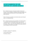 AZ POST EXAMINATION TEST 2026 QUESTIONS WITH ANSWERS GRADED A&plus;
