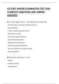 AZ POST WAIVER EXAMINATION TEST 2026 COMPLETE QUESTIONS AND VERIFIED ANSWERS