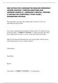 EMS INSTRUCTOR&sol;COORDINATOR MEDICINE EMERGENCY COURSE 2025&sol;2026 &vert; VERIFIED QUESTIONS AND ANSWERS GRADED A&plus; &vert; EMERGENCY MEDICAL TRAINING & INSTRUCTOR COMPETENCY STUDY GUIDE &vert; GUARANTEED SUCCESS