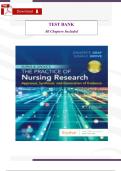 Test Bank &ndash; Burns & Grove&rsquo;s The Practice of Nursing Research 9th Edition by Jennifer Gray &vert; Complete Chapter Summaries & Exam-Style Questions