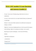 WGU C847 module 5 Exam Questions and Answers Graded A+