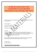 AI-900 MS LEARN PRACTICE ASSESSMENT EXAM 2025&sol;2026 QUESTIONS AND ANSWERS 100&percnt; PASS