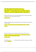 FNP BOARDS FITZGERALD Exam &vert; 2026&sol;2027 &vert; Verified Questions and 100&percnt; Correct Answers &vert; Nurse Practitioner Board &vert; GRADE A&plus;