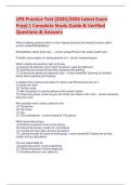 LPN Practice Test (2025/2026 Latest Exam  Prep) | Complete Study Guide & Verified  Questions & Answers