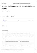  Phoenix Fire Vol 2 &lpar;Engineers Test&rpar; Questions and  answers