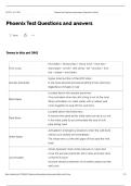 Phoenix Test Questions and answers
