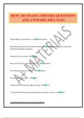 BESC 204 EXAM 2 2025&sol;2026 QUESTIONS AND ANSWERS 100&percnt; PASS