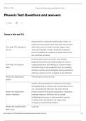 Phoenix Test Questions and answers