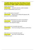 CityMD Medical Scribe Workflow Exam Questions With 100- Verified Answers&period;docx