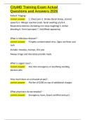 CityMD Training Exam Actual Questions and Answers 2026&period;docx