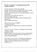 NEA-BC Certification &ndash; Leadership Questions With Complete Solutions