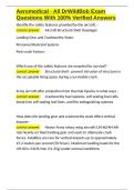 Aeromedical - All DrWildBob Exam Questions With 100- Verified Answers&period;docx