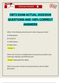 OBT3 EXAM ACTUAL 2025&sol;2026 QUESTIONS AND 100&percnt; CORRECT ANSWERS