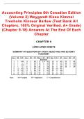Accounting Principles&comma; Sixth Canadian Edition&comma; Volume 2 &lpar;Chapters 9-18&rpar; Test Bank