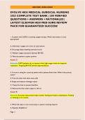 Evolve HESI Medical-Surgical Nursing 2025 Complete Test Bank