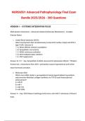 NURS6501 Advanced Pathophysiology Actual Final Exam Bundle 2025&sol;2026 &ndash; Comprehensive Review & Verified Preparation