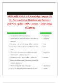 NURS 6630 Week 1 to 5 Knowledge Cengage Ch&period; 11 - Nervous System Questions and Answers &vert; 2025 New Update &vert; 100&percnt; Correct - Galen College of Nursing