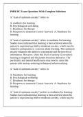 PMH-BC Exam Questions With Complete Solutions
