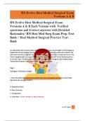 RN Evolve HESI Medical-Surgical Exam Prep Test Bank