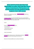 RPhS CERTIFICATION AND PRACTICE QUESTIONS 2nd edition 2025-2026 Most Recent Version Comprehensive 700 Questions and Verified Answers Accurate Solutions Already Graded A&plus; Get it 100&percnt; Correct