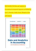 TEST BANK FOR Data and Analytics in Accounting An Integrated Approach 1st Edition by Ann C&period; Dzuranin&comma; Guido Geerts&comma; Margarita Lenk &vert;All Chapters&vert; Latest Version 2025 A&plus;