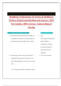Handbook of Informatics for Nurses & Healthcare Workers Final Exam Questions and Answers &vert; 2025 New Update &vert; 100&percnt; Correct - Galen College of Nursing 