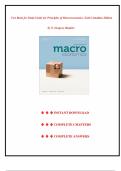 Study Guide for Principles of Macroeconomics &lpar;6th Canadian Edition&comma; N&period; Gregory Mankiw&rpar; &mdash; Complete Test Bank &lpar;All Chapters&rpar;