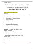 Test Bank &ndash; Principles of Auditing & Other Assurance Services&comma; 22nd Edition &vert; Verified Questions & Answers &vert; 2025 A&plus; Edition