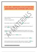 CMN 150V&colon; MIDTERM &num;1 EXAM 2025&sol;2026 QUESTIONS AND ANSWERS 100&percnt; PASS