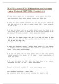 3P APEA Actual EXAM Questions and Answers Latest Updated 2025-2026 &lpar;Graded A&plus;&rpar;