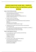 CAMATA EXAM STUDY GUIDE 2026 &ndash; COMPLETE  CONCEPT REVIEW & PRACTICE MATERIALS &lpar;LATEST  EDITION&rpar;