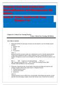 Critical Care Nursing Diagnosis and Management Test Bank &lpar;9th Edition&rpar;