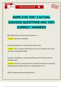 ADPR 3100 TEST 3 ACTUAL 2025&sol;2026 QUESTIONS AND 100&percnt; CORRECT ANSWERS