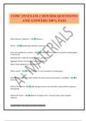 COSC 253 EXAM 2 2025&sol;2026 QUESTIONS AND ANSWERS 100&percnt; PASS