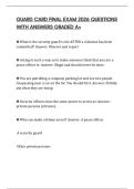 GUARD CARD FINAL EXAM 2026 QUESTIONS WITH ANSWERS GRADED A&plus;