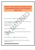 WEEK 1 CPPA STUDY MATERIAL EXAM 2025&sol;2026 QUESTIONS AND ANSWERS 100&percnt; PASS