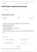 SAS 13 Exam 1 Questions and answers
