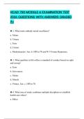 HCAD 750 MODULE 6 EXAMINATION TEST 2026 QUESTIONS WITH ANSWERS GRADED A&plus;