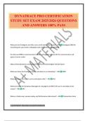 DYNATRACE PRO CERTIFICATION STUDY SET EXAM 2025&sol;2026 QUESTIONS AND ANSWERS 100&percnt; PASS