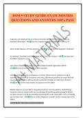 DSM 5 STUDY GUIDE EXAM 2025&sol;2026 QUESTIONS AND ANSWERS 100&percnt; PASS