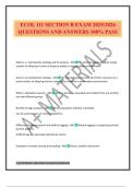 ECOL 111 SECTION B EXAM 2025&sol;2026 QUESTIONS AND ANSWERS 100&percnt; PASS