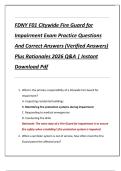 FDNY F01 Citywide Fire Guard for  Impairment Exam Practice Questions  And Correct Answers &lpar;Verified Answers&rpar;  Plus Rationales 2026 Q&A &vert; Instant  Download Pdf 