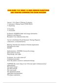 ICHS NURS 1141 WEEK 1-6 NEW VERSION QUESTIONS AND VERIFIED ANSWERS FOR EXAM SUCCESS